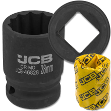 JCB ütvecsavarhúzó 3/4" 28 mm 12 élű króm-molícium dugókulcs