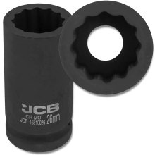JCB MÉLYHŰTŐ DUGÓKULCS 3/4" Cr-Mo 12-PONTÚ 26 MM-ES DUGÓKULCS