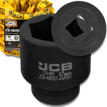 JCB ütvecsavarhúzó 1" 50 mm-es 6-pontú króm-molícium-dioxid dugókulcs