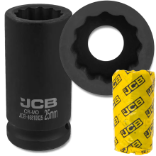 JCB DYB SLAGTOPPENØGLE 3/4" Cr-Mo 12-kant 25 mm TOPNØGLE