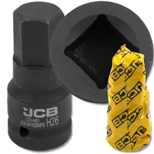 JCB ütvecsavarozó bitfej 3/4" 26 mm 6-pontos króm-molícium dugókulcs