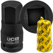 JCB ütvecsavarozó bitfej 3/4" 30 mm 6-pontos króm-molícium dugókulcs