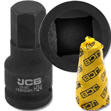 JCB ütvecsavarozó bitfej 3/4" 24 mm 6-pontos króm-molícium dugókulcs