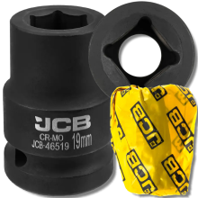 JCB ütvecsavarhúzó 3/4" 19 mm-es 6-pontú króm-molícium dugókulcs