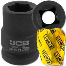 JCB ütvecsavarhúzó 3/4" 21 mm 6-pontú króm-molícium dugókulcs