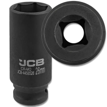 JCB MÉLYHŰTŐ DUGÓKULCS 1/2" Cr-Mo 6-PONTÚ 26 MM-ES DUGÓKULCS