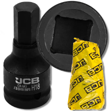 JCB ütvecsavarozó bitfej 3/4" 18 mm 6-pontú króm-molícium dugókulcs
