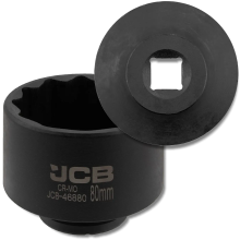JCB ütvecsavarhúzó 3/4" 80 mm 12 élű króm-molícium dugókulcs