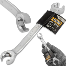 JCB SPLIT RINGNØGLE 14x17 mm 2-SIDET Cr-V 6-VINKEL