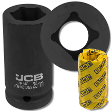 JCB DYB SLAGTOPPENØGLE 3/4" Cr-Mo 6-kant 25 mm TOPNØGLE