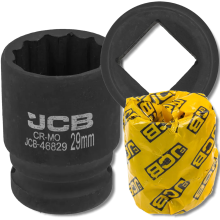 JCB ütvecsavarhúzó 3/4" 29 mm 12 élű króm-molícium dugókulcs