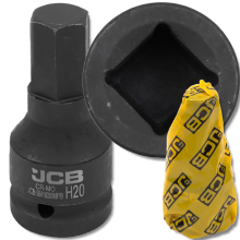 JCB ütvecsavarozó bitfej 3/4" 20 mm 6-pontos króm-molícium dugókulcs
