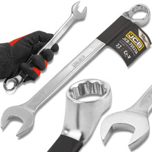 JCB NYITOTT VÉGŰ KULCS 75 FOKOS 22 MM CR-V ACÉL KÉTÉGŰ