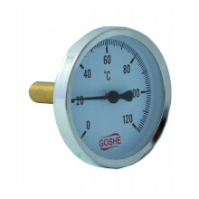 AKSIAL BIMETALTERMOMETER 63MM 0-120C 1/2""