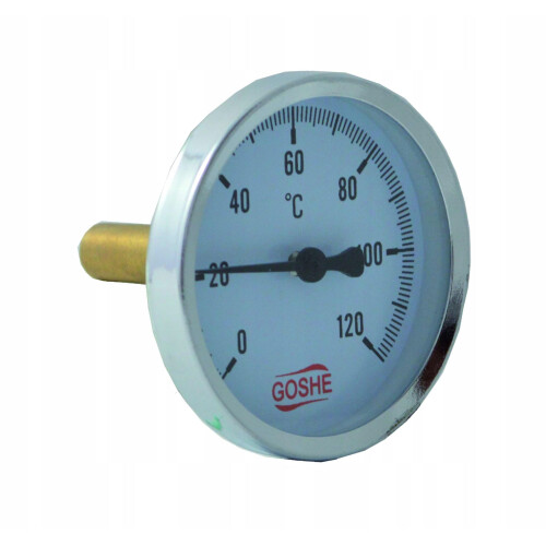 AKSIAL BIMETALTERMOMETER 63MM 0-120C 1/2""