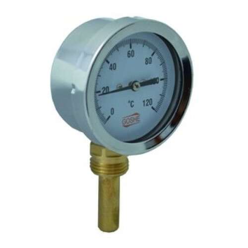 BIMETAL RADIALTERMOMETER 63MM 0-120C 1/2""
