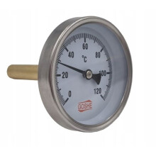 AKSIAL BIMETALTERMOMETER 63MM 0-120C 1/2"" L-70