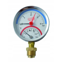 RADIALTERMOMETER 80MM 0-4 BAR 0-120C 1/2""
