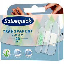 Salvequick AL VERA TRAN. 12X20/ÁTLÁTSZÓ-LÉLEGZŐ-VÍZÁLLÓ ALOE/5254