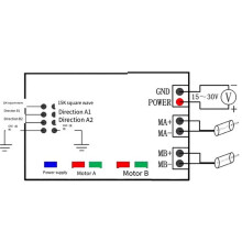 12V-30V 60A High Power Dual Channel H Bridge  Motor Driver Module  Car Robot H-Bridge Driver Speed Controller