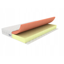 Matrac 90x190 17cm HR+Gél 50kg/m3 H3 Közepes + Huzat