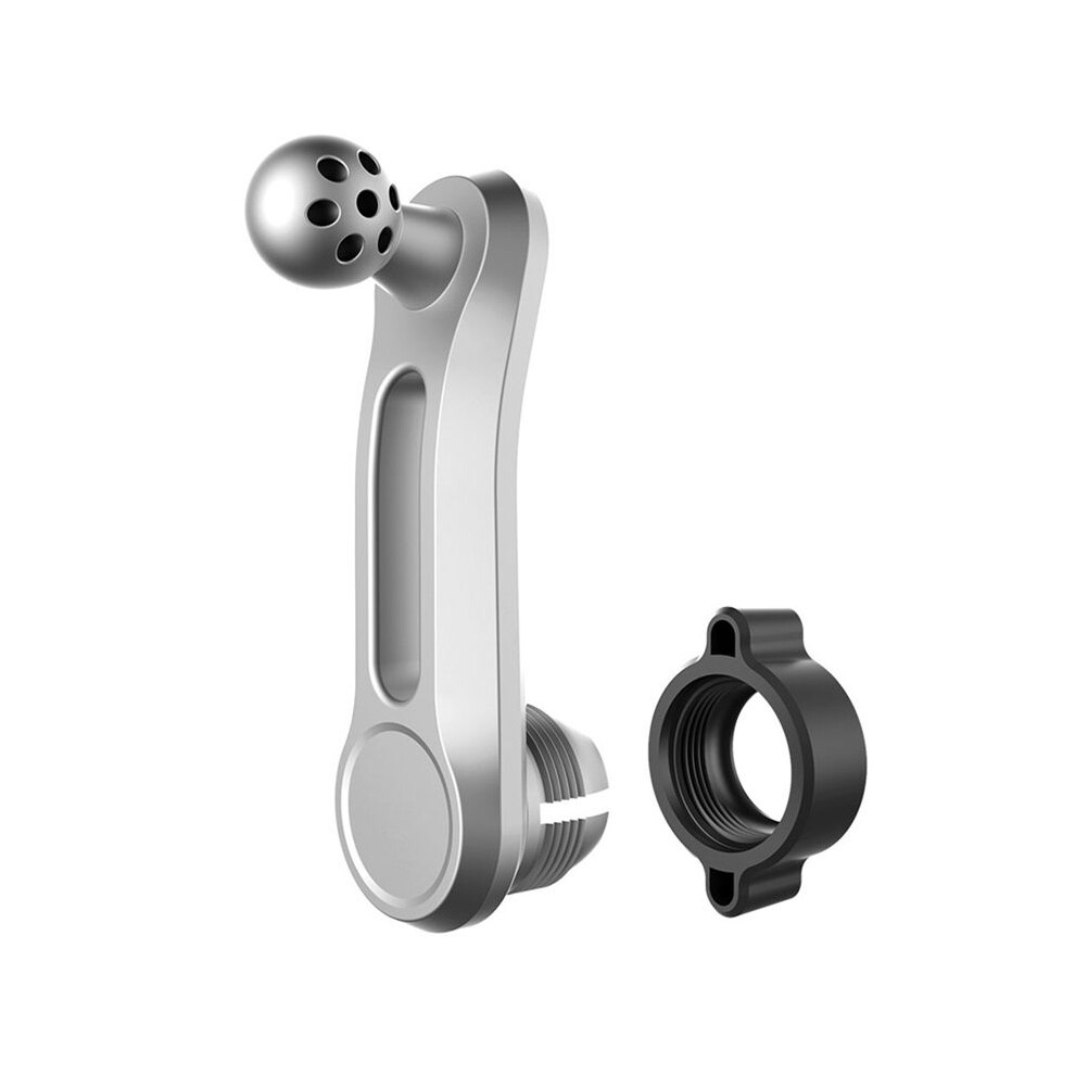 17Mm Round Joint Extension Arm Female To Male Extender Rotating Rod For Car Air Outlet Vent Phone Stand Silver 6031134274436