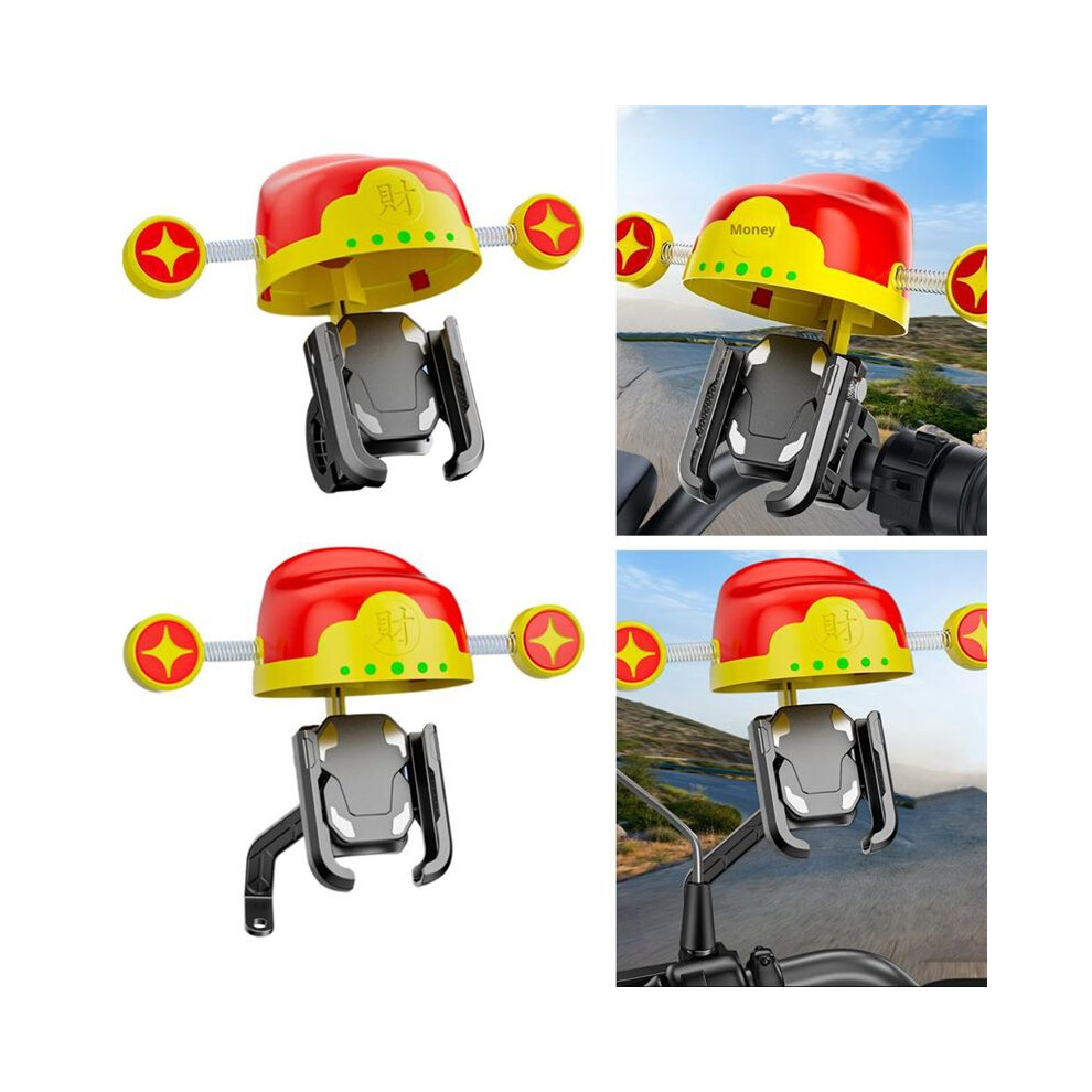 Funny Bicycle Motorcycle Phone Holder Outdoor Cycling Navigation Stand Sunscreen Rainproof For Smartphone Stand,A 6032662877366