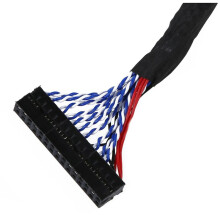 2X Fix 30P S8 30-Pin to 30-Pin 2-Channel 8-Bit LVDS Cable for LCD Panel Display