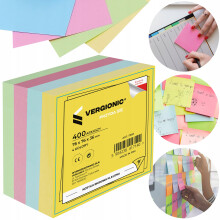 IRODAI KOCKA 76x76mm 400 db RAGASZTOTT SZÍNKEVERÉK LAPOK BLOKK