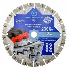 FALON-TECH 230 mm PRO gyémánttárcsa vasbetonhoz, téglához és kockákhoz