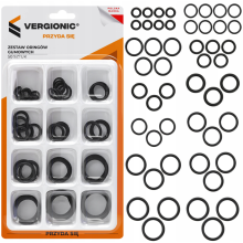GUMMI O-RINGS SÆT OLIEBESTANDIGE O-RINGE TIL AIRCONDITION VENTILER 50 STK.