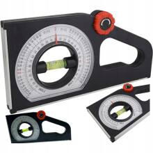 FALON-TECH FT9978 justerbar vinkelmåler med libell 0-130 universal goniometer