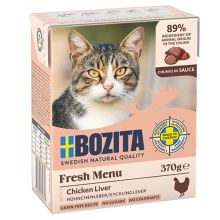 BOZITA Fresh Menu Chicken liver in gravy - wet cat food - 370g