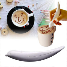 (White) Latte Art Pen, Coffee Spice Pen Carving Pen,diy Creative Pattern For Coffee Grounds, Cocoa Powder, Ground Sugar