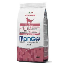 Monge Steriliseret Monoprotein Tørfoder til Katte med Oksekød 1,5 kg