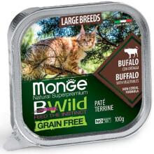Monge Wild Cat Adult Large Buffalo Paté 100g