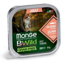 Monge BWild-kissan lohipatee aikuisille 100 g