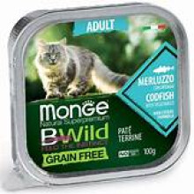 Monge B Wild Cat Adult Torskepaté 100g