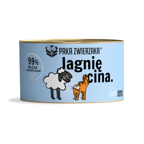 Kæledyrsboks til kat, lam, 200 g