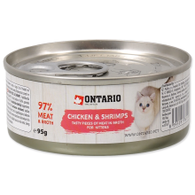 Ontario CAT felnőtt csirke- és garnéladarabok 95g