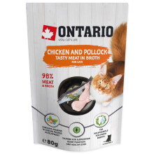 Ontario CAT csirke és tőkehal húslevesben 90g