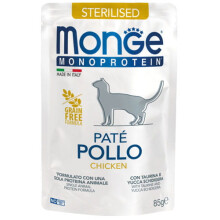 Monge Sterilizált Monoprotein Csirkepástétom Macskaeledel 85g