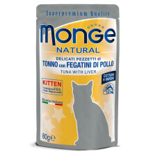 Monge Cat Kitten tonhal csirkemájjal 80g