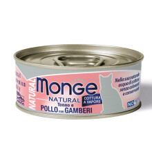 Monge Cat Tonhal Csirkével és Garnélával 80g