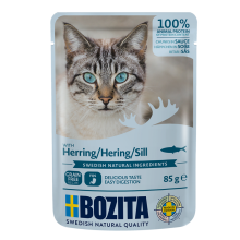 BOZITA Húsdarabok heringes szószban 85g