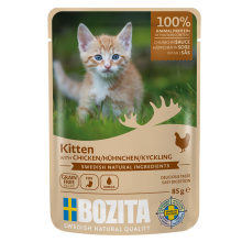 BOZITA KITTEN csirkehúsos falatkák szószban 85g
