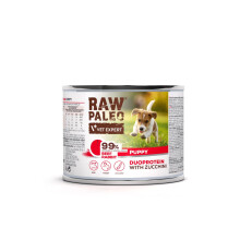 VETEXPERT Raw Paleo Duoprotein Beef & Rabbit Puppy - wet dog food - 200g