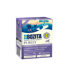 BOZITA Purely Paté Duoprotein Junior Chicken and turkey - wet dog food - 370g