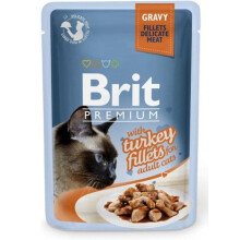 BRIT PREMIUM CAT felnőtt pulykafilé (tasak) 85g