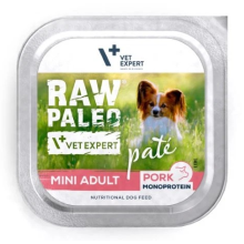 VETEXPERT Raw Paleo Pâte Mini Adult Pork - wet dog food - 150g